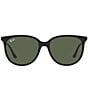 Color:Black - Image 2 - Unisex RB4378 54mm Round Sunglasses
