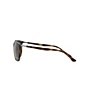 Color:Havana - Image 3 - Unisex RB4386 54mm Banded Square Sunglasses