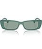 Color:Algae Green/Petrol Green - Image 2 - Unisex RB4425 Teru 54mm Rectangle Sunglasses