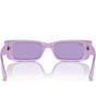 Ray-Ban Unisex RB4425 Teru 54mm Rectangle Sunglasses, Color:Lilac/Violet - Image 4