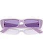 Ray-Ban Unisex RB4425 Teru 54mm Rectangle Sunglasses, Color:Lilac/Violet - Image 5