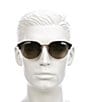 Ray-Ban Unisex RB442955-Y 55mm Irregular Sunglasses, Color:Grey Flash - Image 3