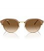 Color:Brown - Image 2 - Unisex RB442955-Y 55mm Irregular Sunglasses
