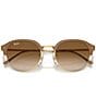 Color:Brown - Image 5 - Unisex RB442955-Y 55mm Irregular Sunglasses