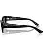 Ray-Ban Unisex RB4430 Zena 52mm Irregular Cat Eye Sunglasses, Color:Black/Dark Grey - Image 3