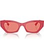 Color:Pink - Image 2 - Unisex RB4430 Zena 52mm Irregular Cat Eye Sunglasses