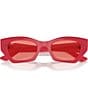 Color:Pink - Image 5 - Unisex RB4430 Zena 52mm Irregular Cat Eye Sunglasses