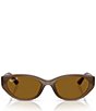 Ray-Ban Unisex RB4457D 55mm Polarized Rectangle Sunglasses - Image 2