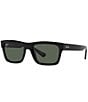 Color:Black - Image 1 - Unisex Warren 54mm Rectangle Sunglasses
