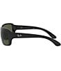 Color:Black - Image 3 - Women's 0RB4068 60mm Havana Rectangle Sunglasses