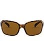 Ray-Ban 0RB4068 60mm Square Wrap Polarized Sunglasses, Color:Tortoise - Image 2