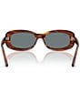 Ray-Ban Women's RB2221 56mm Rectangle Sunglasses, Color:Striped Havana - Image 4