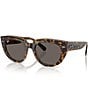 Ray-Ban Women's RB2286 Doreen 52mm Transparent Havana Square Sunglasses, Color:Transparent Havana - Image 1
