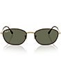 Ray-Ban Women's RB3749 58mm Polarized Tortoise Irregular Sunglasses, Color:Havana - Image 2