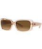 Color:Brown - Image 1 - Women's RB4389 58mm Square Sunglasses
