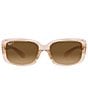 Color:Brown - Image 2 - Women's RB4389 58mm Square Sunglasses