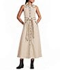 Reba Belle Halter Neck Belted Maxi A-Line Dress - Image 1