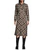 Reba Coordinating Lawson Woven Plaid Print A-Line Midi Skirt, Color:Plaid - Image 5