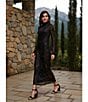 Reba Dustwood Mesh Mock Neck Long Sleeve Midi Sheath Dress, Color:Multi - Image 10