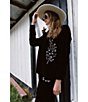 Color:Black - Image 5 - Embellished Velvet Blazer