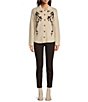 Color:Cream - Image 3 - Long Sleeve Button Front Horse Motif Sweater Cardigan