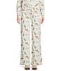 Reba Louise Cowboy Wide Leg Coordinating Jeans, Color:Cream - Image 1