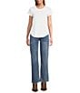 Reba Relaxed Straight Leg Distressed Denim Jeans - Image 3