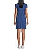 Color:Beacon Blue - Image 2 - Round Neck Short Sleeve Tee Shirt Dress