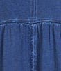 Color:Beacon Blue - Image 3 - Round Neck Short Sleeve Tee Shirt Dress