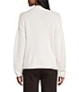 Reba Sage Knit V-Neck Asymmetrical Fringe Long Sleeve Button Down Cardigan, Color:Cream - Image 6