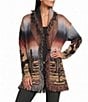 Reba Sweater Knit Long Sleeve Cactus Cardigan - Image 1