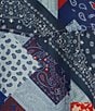 Reba Wyatt Patchwork Coordinating Point Collar Long Sleeve Button Front Shirt, Color:Americana - Image 5