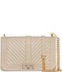 Color:Stone - Image 1 - Chevron Quilted Love Crossbody Bag
