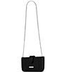 Color:Black - Image 2 - Crystal Black Phone Crossbody Bag