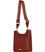 REBECCA MINKOFF Darren Medium Feed Gold Hardware Crossbody Bag, Color:Terracotta - Image 2