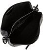 Color:Black - Image 3 - Darren Pebbled Leather Studded Shoulder Bag