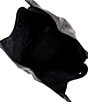 Color:Black - Image 3 - Darren Signature Carryall Black Leather Shoulder Bag