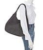 Color:Black - Image 4 - Darren Signature Carryall Black Leather Shoulder Bag