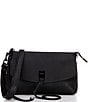 Color:Black - Image 1 - Darren Top Zip Leather Crossbody Bag