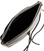 Color:Black - Image 3 - Darren Top Zip Leather Crossbody Bag