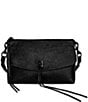 REBECCA MINKOFF Darren Top Zip Shoulder Bag, Color:Black - Image 1