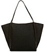 REBECCA MINKOFF Dylan Raffia Shoulder Tassel Tote Bag - Image 2