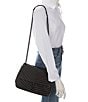 REBECCA MINKOFF Edie Chevron Quilted Leather Shoulder Bag, Color:Black - Image 4