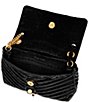 Color:Black - Image 3 - Edie Shiny Leather Crossbody Bag