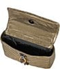 Color:Bronze - Image 3 - Edie Metallic Top Handle Crossbody Bag