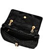 Color:Black - Image 3 - Edie Woven Medium Crossbody Bag