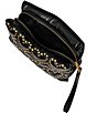 REBECCA MINKOFF Heart Studded Quilt Pillow Clutch, Color:Black - Image 3