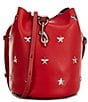 REBECCA MINKOFF Megan Small Drawstring Star Bucket Bag - Image 1