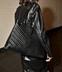 Color:Black - Image 6 - Solid Black Edie Tote Bag