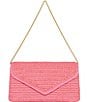 REBECCA MINKOFF Straw Envelope Clutch, Color:Rose - Image 1